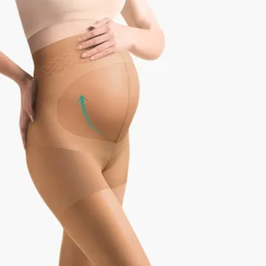 100 Den Umstandsstrumpfhose - Beige