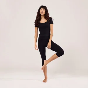 Capri Lightweight Leggings - Black