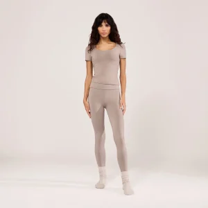 Alltägliche Leichte Leggings - Steingrau