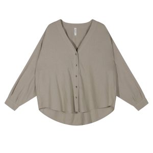 10DAYS Bluse „Cotton/Linen Fog“