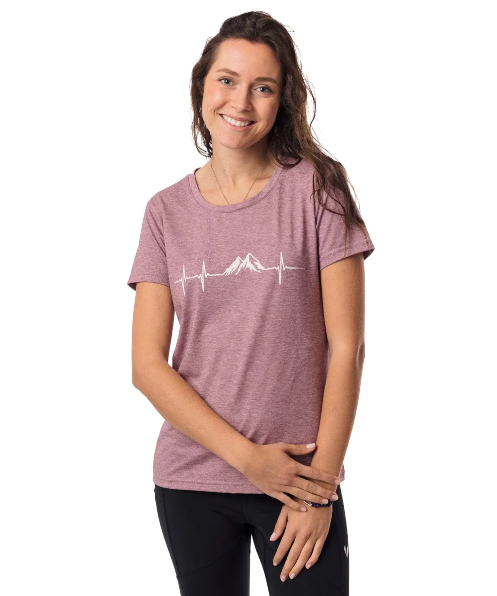 Herzschlag Berge - Damen drirelease® ECO Shirt – Bild 3