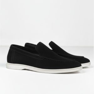 Loafers Suede Low – Black