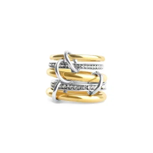 Timi of Sweden Ring Set – Edelstahl Ringe mit Zirkonia | 5-in-1 Statement Ring
